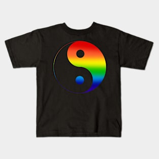 Rainbow Yin-Yang Kids T-Shirt